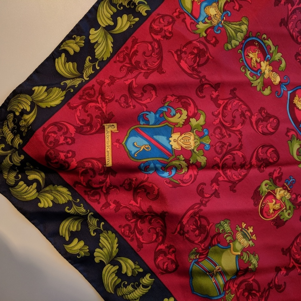 Roberta di Camerino foulard silk scarf Italy